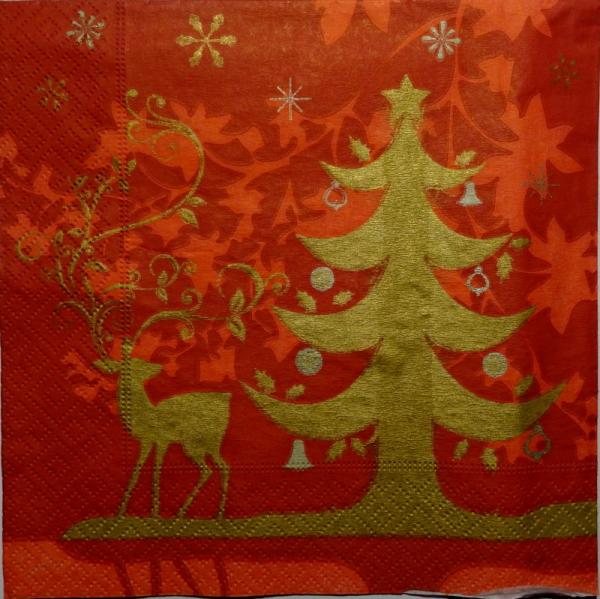 158 Deer - 3-ply (weiß) - Paper Design
